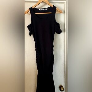 Michael Stars Black Cold Shoulder Dress